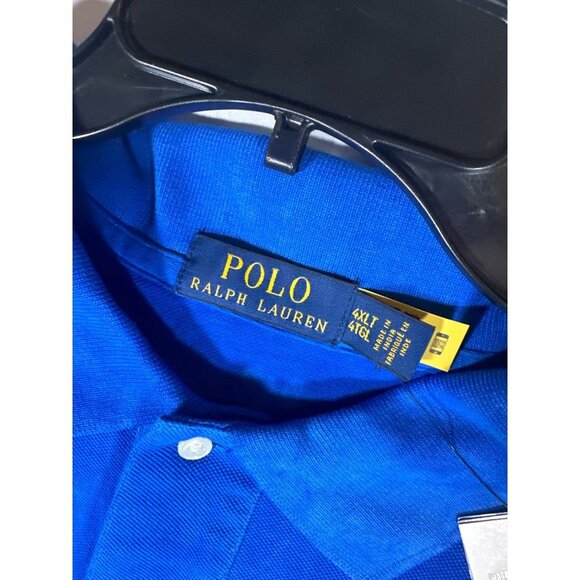 Polo Ralph Lauren Ombre Polo Shirt, Tie Dye, Blue/White/Orange, 4XLT, NWT - Picture 3 of 5